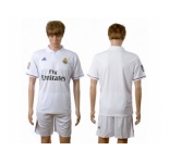 Real Madrid Blank White Home Soccer Club Jersey6
