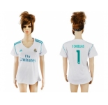 Women's Real Madrid #1 I.Casillas Home Soccer Club Jersey