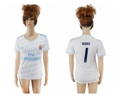 Women's Real Madrid #1 Navas Home Soccer Club Jersey1