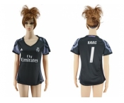 Women's Real Madrid #1 Navas Sec Away Soccer Club Jersey