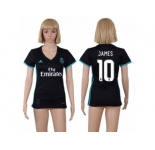 Women's Real Madrid #10 James Away Soccer Club Jersey
