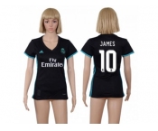 Women's Real Madrid #10 James Away Soccer Club Jersey