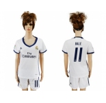 Women's Real Madrid #11 Bale Home Soccer Club Jersey3