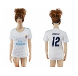 Women's Real Madrid #12 Marcelo Home Soccer Club Jersey2