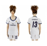 Women's Real Madrid #13 K.Casilla Home Soccer Club Jersey1