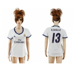 Women's Real Madrid #13 K.Casilla Home Soccer Club Jersey2