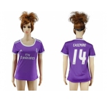 Women's Real Madrid #14 Casemiro Away Soccer Club Jersey1