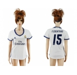 Women's Real Madrid #15 F.Coentrao Home Soccer Club Jersey2