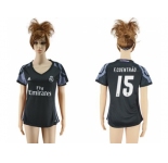 Women's Real Madrid #15 F.Coentrao Sec Away Soccer Club Jersey