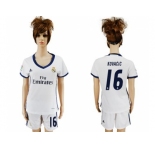 Women's Real Madrid #16 Kovacic Home Soccer Club Jersey1