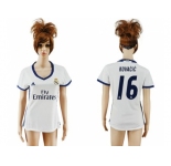 Women's Real Madrid #16 Kovacic Home Soccer Club Jersey3