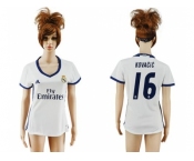 Women's Real Madrid #16 Kovacic Home Soccer Club Jersey3