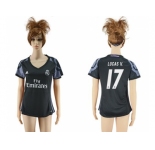 Women's Real Madrid #17 Lucas V. Sec Away Soccer Club Jersey