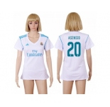 Women's Real Madrid #20 Asensio Home Soccer Club Jersey
