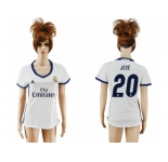 Women's Real Madrid #20 Jese Home Soccer Club Jersey1