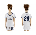 Women's Real Madrid #20 Jese Home Soccer Club Jersey
