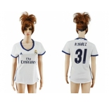 Women's Real Madrid #31 R.Yanez Home Soccer Club Jersey2