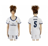 Women's Real Madrid #5 Varane Home Soccer Club Jersey1