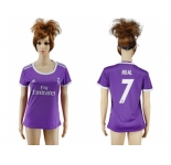 Women's Real Madrid #7 Rual Away Soccer Club Jersey