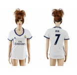Women's Real Madrid #7 Rual Home Soccer Club Jersey1