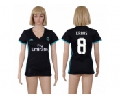 Women's Real Madrid #8 Kroos Away Soccer Club Jersey