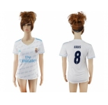 Women's Real Madrid #8 Kroos Home Soccer Club Jersey2