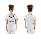 Women's Real Madrid Blank Home Soccer Club Jersey4