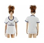 Women's Real Madrid Blank Home Soccer Club Jersey6