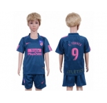 Atletico Madrid #9 F.Torres Sec Away Kid Soccer Club Jersey