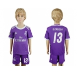 Real Madrid #13 K.Casilla Away Kid Soccer Club Jersey1