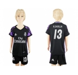 Real Madrid #13 K.Casilla Black Kid Soccer Club Jersey
