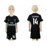 Real Madrid #14 Casemiro Away Kid Soccer Club Jersey