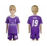 Real Madrid #19 Modric Away Kid Soccer Club Jersey2