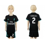 Real Madrid #2 Carvajal Away Kid Soccer Club Jersey1