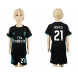 Real Madrid #21 Morata Away Kid Soccer Club Jersey