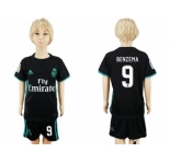 Real Madrid #9 Benzema Away Kid Soccer Club Jersey1