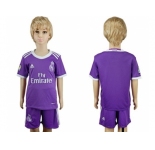 Real Madrid Blank Away Kid Soccer Club Jersey2