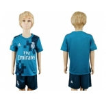 Real Madrid Blank Sec Away Kid Soccer Club Jersey
