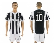 Juventus #10 Dybala Home Soccer Club Jersey