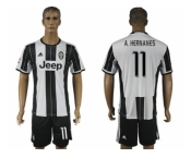 Juventus #11 A.Hernanes Home Soccer Club Jersey