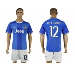 Juventus #12 Alex Sandro Away Soccer Club Jersey 3