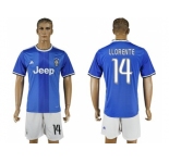 Juventus #14 Llorente Away Soccer Club Jersey 1