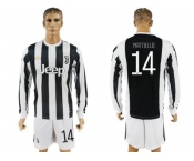 Juventus #14 Mattiello Home Long Sleeves Soccer Club Jersey