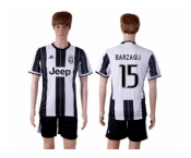 Juventus #15 Barzagli Home Soccer Club Jersey 1