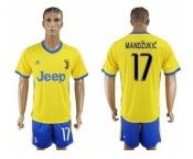 Juventus #17 Mandzukic Away Soccer Club Jersey 1