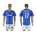 Juventus #17 Mandzukic Away Soccer Club Jersey 3
