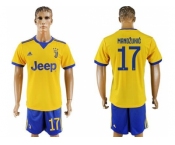 Juventus #17 Mandzukic Away Soccer Club Jersey