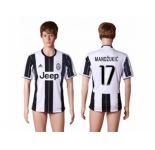 Juventus #17 Mandzukic Home Soccer Club Jersey 5