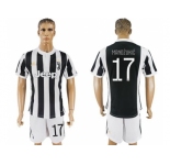 Juventus #17 Mandzukic Home Soccer Club Jersey