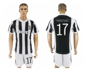 Juventus #17 Mandzukic Home Soccer Club Jersey